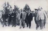 عبد الحميد السراج وجمال عبد الناصر وعبد الحكيم عامر وياسين فرجاني.