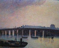Old Chelsea Bridge, London 1871, Smith College Museum of Arts