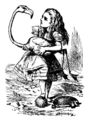 Flamingo as it appeared in Alice's Adventures in Wonderland (1865)