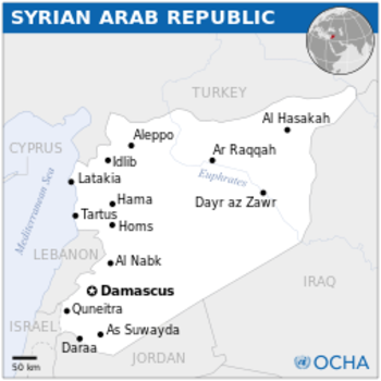 Syria - Location Map (2013) - SYR - UNOCHA.svg