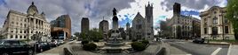 Panorama of Columbus Circle Historic District
