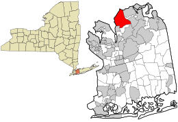 الموقع في Nassau County and the state of New York