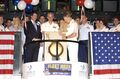 2004: Vice Adm. Gary Roughead, right, rings the opening bell at the American Stock Exchange, during the 17th Annual Fleet Week in New York