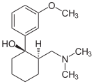 Chemical structure of Tramadol.