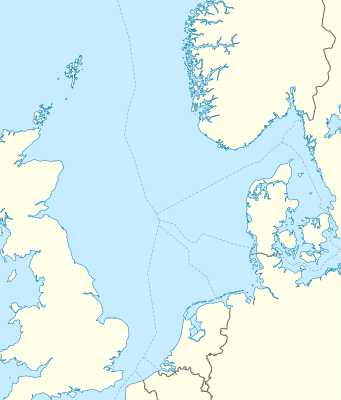 Location map North Sea