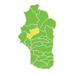 موقع ناحية البهلولية في محافظة اللاذقية.