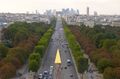 The historical axis, looking west from Place de la Concorde, with the Obelisk of Luxor in the foreground