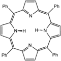 Lewis structure for meso-tetraphenylporphyrin