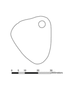 Animated image showing the sequence of engravings on a pendant excavated from the Mesolithic archaeological site of Star Carr in 2015[2]
