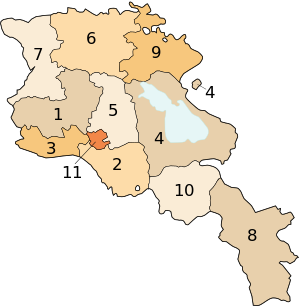 Armenia map numbered.svg