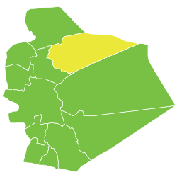 موقع ناحية شقا في محافظة السويداء