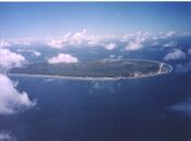 Aerial view of Nauru