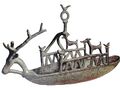 Bronze boat model, Sardinia, 1000 BCح. 1000 BC