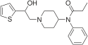 Chemical structure of β-hydroxythiofentanyl.