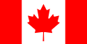 Vertical triband (red, white, red) with a red maple leaf in the centre of the white