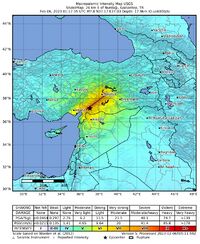 A strong ground motion map of the mainshock