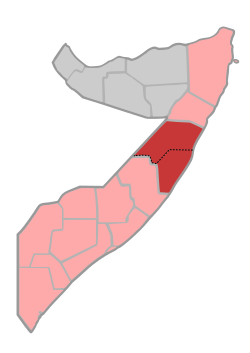 موقع مدج في الصومال