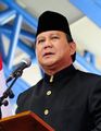 قائد القيادة الاستراتيجية العسكرية السابق والمرشح الرئاسي في 2014 پرابوو سوبيانتو (Gerindra)