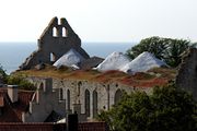 Ruin of St. Nicholas' Church, one of several medieval church ruins in Visby