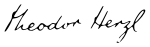 Theodore Herzl signature.svg
