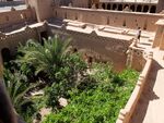 A restored section of the kasbah complex with a newer courtyard garden