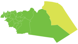 موقع ناحية السخنة في محافظة حمص