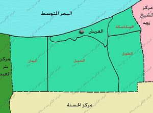 خريطة مركز العريش.