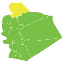 موقع ناحية الصورة الصغيرة في محافظة السويداء