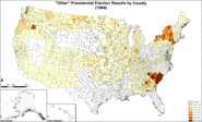 "Other" presidential election results by county