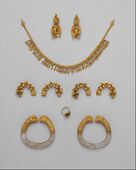 The Ganymede Jewellery; circa 300 BC; gold; various dimensions; provenance unknown (said to have been found near Thessaloniki (Greece)); Metropolitan Museum of Art