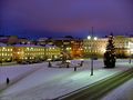 The Senaatintori square on a winter morning.
