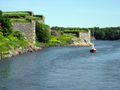 Kustaanmiekka strait through Suomenlinna Sea Fortress.