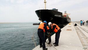 ميناء چابهار جنوب شرقي إيران، على خليج عمان، في 25 فبراير 2019.