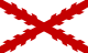 Cross of Burgundy flag of New Spain