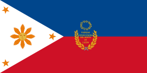 Philippines Aguinaldo flag (obverse).svg