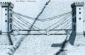 Veranzio's suspended bridge design (1595)