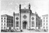 Leopoldstädter Tempel, Vienna, Austria, 1858