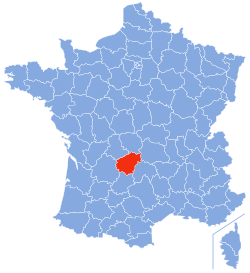 Location of Corrèze in France