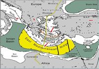 نتوء المتوسط و the main geotechtonic elementsin theEastern Mediterranean and the wider area of TransmedVII.<ref>{{Cite web