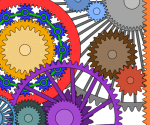 Unnecessarily complicated gears a.gif