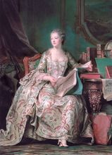 Maurice Quentin de La Tour, Full-length portrait of the Marquise de Pompadour, 1748–1755