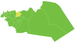 موقع ناحية مركز المخرم في محافظة حمص
