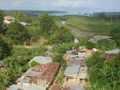 View from Chake Chake town center over the mangroves towards the sea