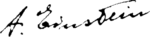 Albert Einstein signature.png
