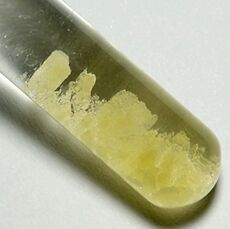 A tube of samarium sulfate