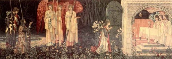 The Vision of the Holy Grail tapestry, 1890
