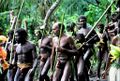 Men wearing traditional nambas during a N'gol ceremony on Pentecost Island, Vanuatu (1992)