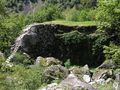 In some places, even small areas of grass are valuable. These steps were built to access grass for animal feed. Swiss-Italian region near Bignasco.
