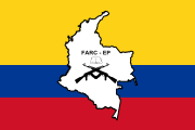flag and logo of the FARC-EP
