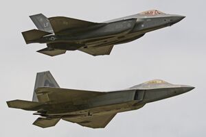 Raptor & Lightning (F-22A 09-191 - FF & F-35A 12-5052 - LF) (28201197585) (2).jpg